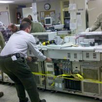 Foto de St. Clair Health de: Moving the chemistry analyzer in the chem lab