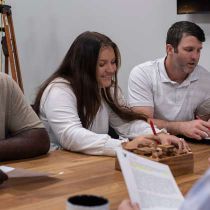 Foto de George F. Young de: Team meeting for the engineering department